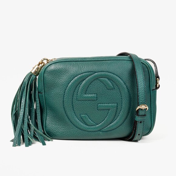 Gucci Soho Disco Green Camera Style Crossbody Bag - Picture 1 of 13